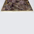 Amethyst Agate Serving Tray With Brass Handles | Square