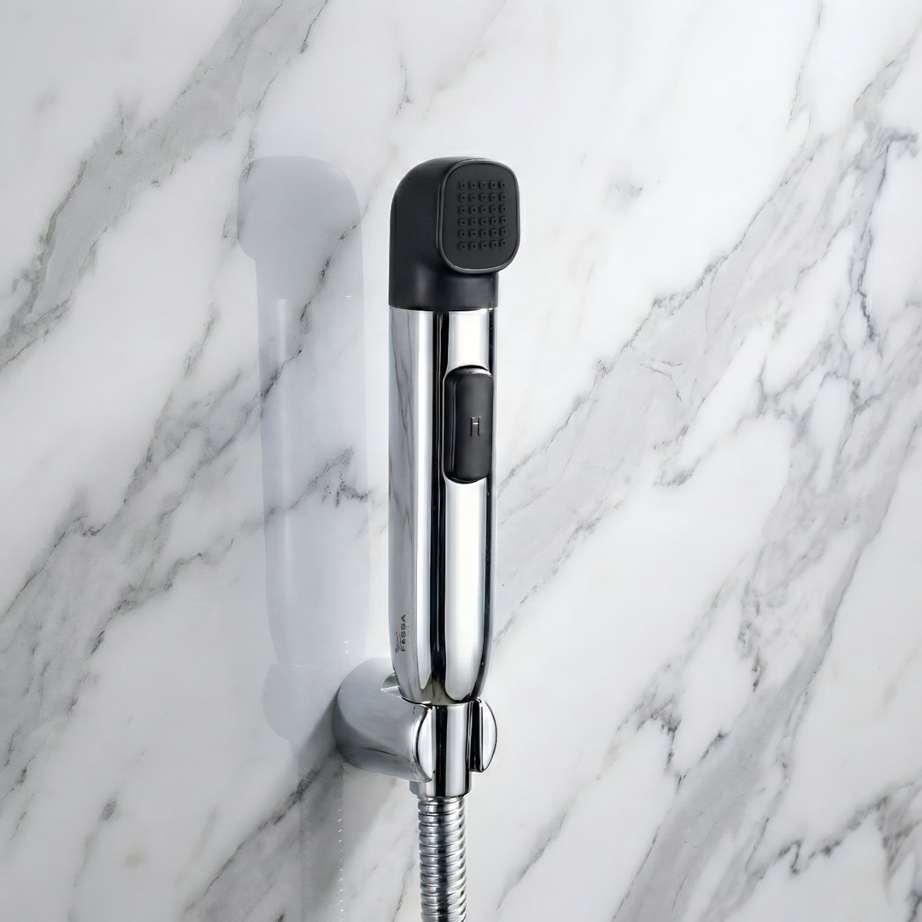 Krave Black ABS Dual Function Health Faucet with 1 Meter 304-Grade SS Hose Pipe & Hook-0